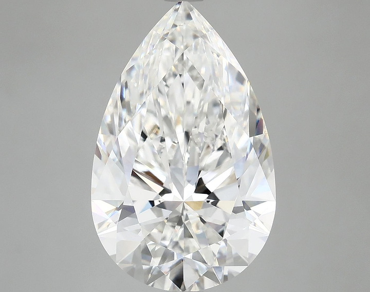 7.04 Carat Pear Shaped Ideal Cut VVS2 IGI Certified Lab Grown Diamond