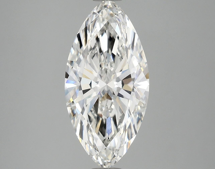 3.02 Carat Marquise Shaped Ideal Cut VVS2 IGI Certified Lab Grown Diamond