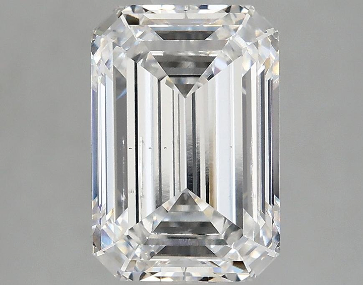 2.74 Carat Emerald Shaped Ideal Cut SI1 IGI Certified Lab Grown Diamond