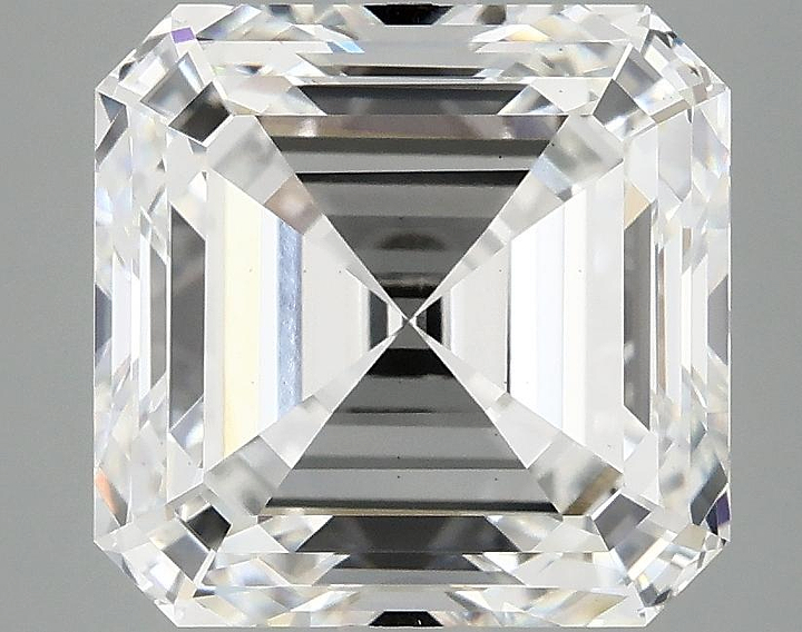 5.41 Carat Asscher Shaped Ideal Cut VS2 IGI Certified Lab Grown Diamond