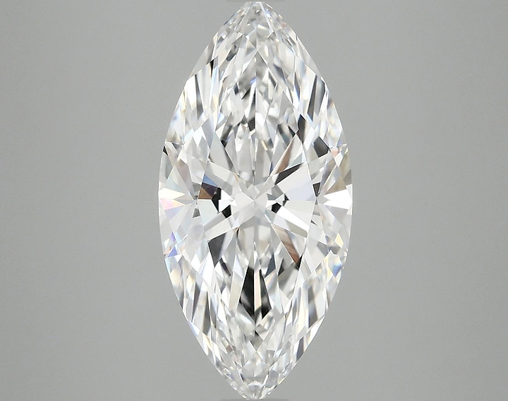 3.09 Carat Marquise Shaped Excellent Cut VVS2 IGI Certified Lab Grown Diamond