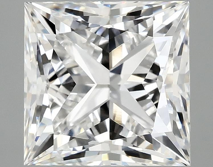4.1 Carat Princess Shaped Ideal Cut VVS2 IGI Certified Lab Grown Diamond