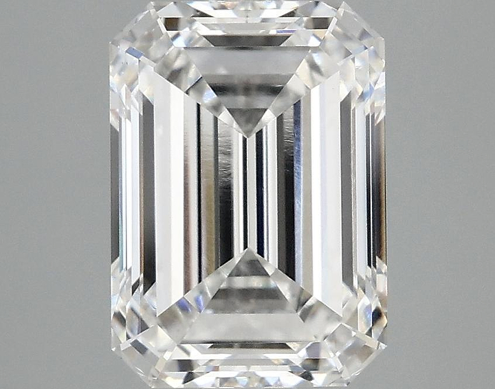 3.09 Carat Emerald Shaped Excellent Cut VS1 IGI Certified Lab Grown Diamond