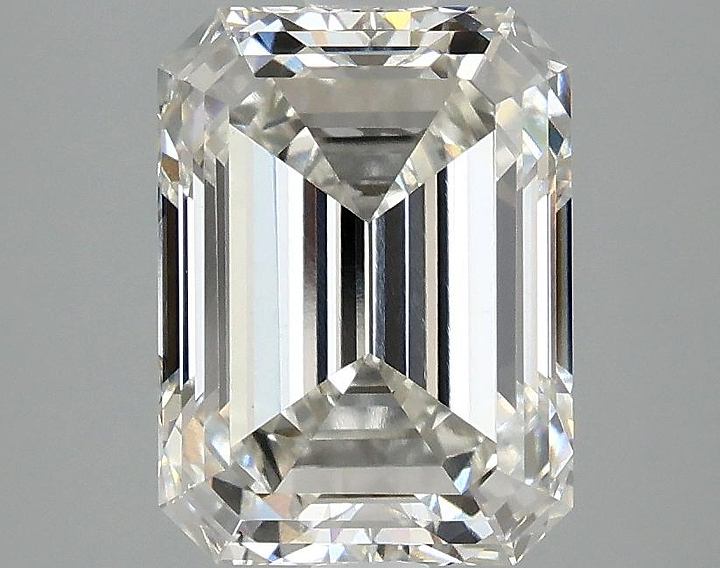 3.07 Carat Emerald Shaped Excellent Cut VVS2 IGI Certified Lab Grown Diamond