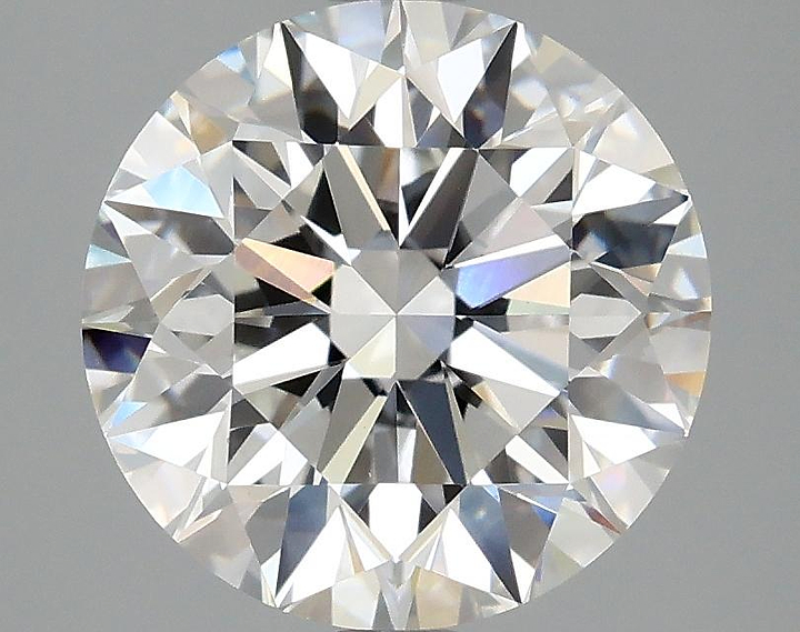 3.08 Carat Round Shaped Excellent Cut VVS2 IGI Certified Lab Grown Diamond