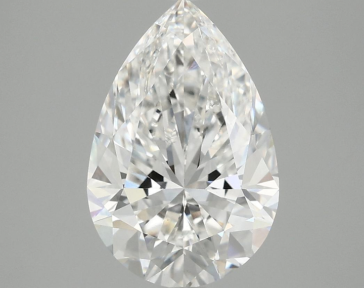 3.09 Carat Pear Shaped Excellent Cut VVS2 IGI Certified Lab Grown Diamond