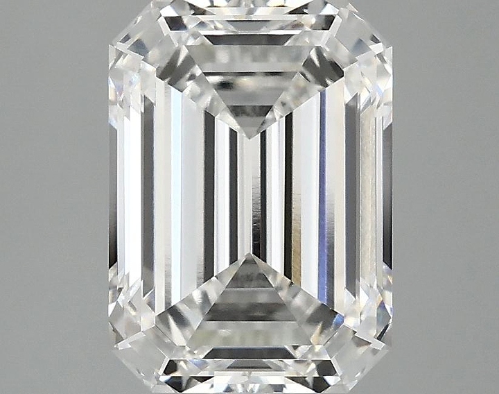 3.09 Carat Emerald Shaped Excellent Cut VVS2 IGI Certified Lab Grown Diamond