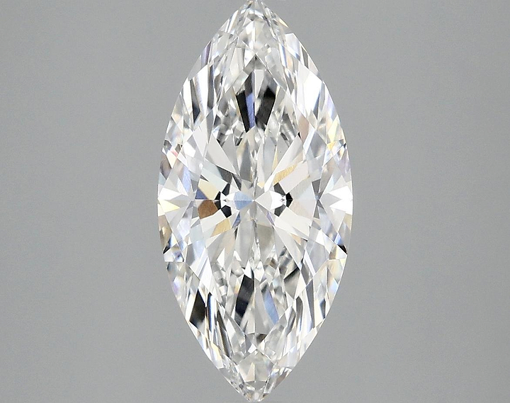 2.08 Carat Marquise Shaped Excellent Cut VVS2 IGI Certified Lab Grown Diamond