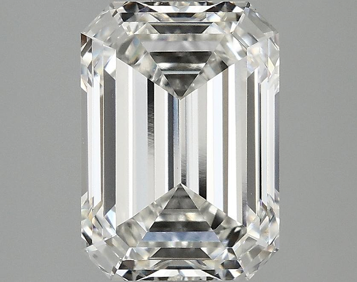 3.02 Carat Emerald Shaped Ideal Cut VVS2 IGI Certified Lab Grown Diamond