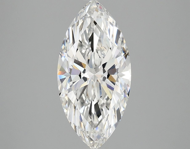 2.54 Carat Marquise Shaped Excellent Cut VVS2 IGI Certified Lab Grown Diamond