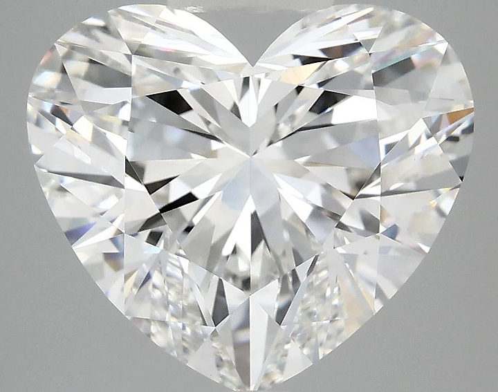 4.96 Carat Heart Shaped Ideal Cut VVS2 IGI Certified Lab Grown Diamond