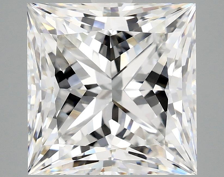 4.84 Carat Princess Shaped Ideal Cut VVS2 IGI Certified Lab Grown Diamond