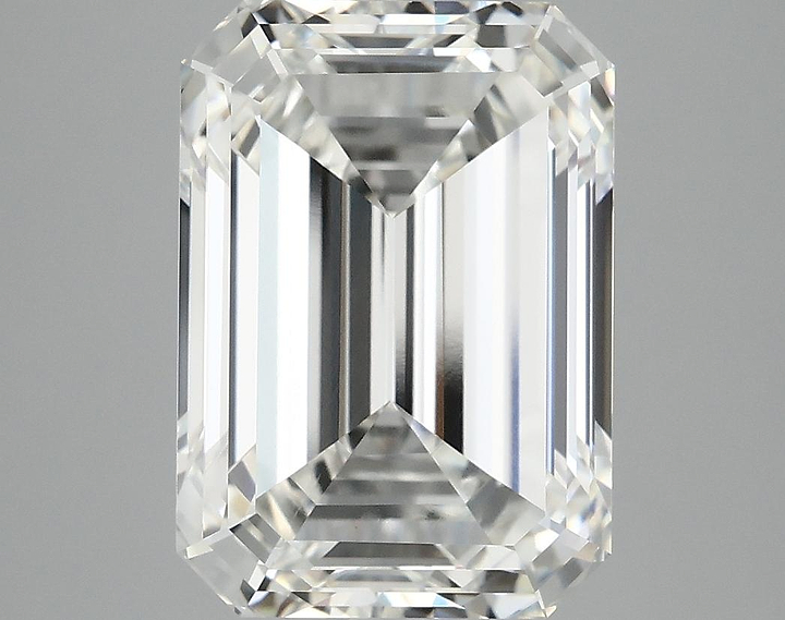 6.17 Carat Emerald Shaped Ideal Cut VVS2 IGI Certified Lab Grown Diamond