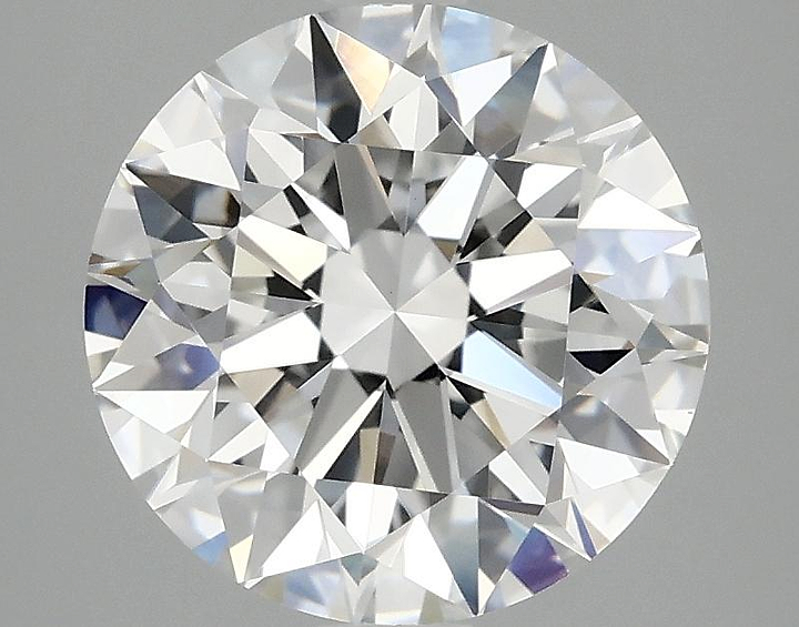 3.08 Carat Round Shaped Excellent Cut VVS2 IGI Certified Lab Grown Diamond