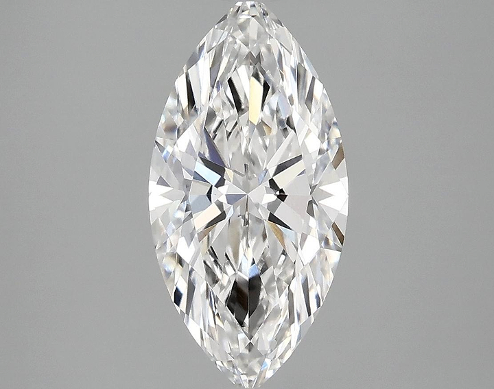 2.02 Carat Marquise Shaped Ideal Cut VVS2 IGI Certified Lab Grown Diamond