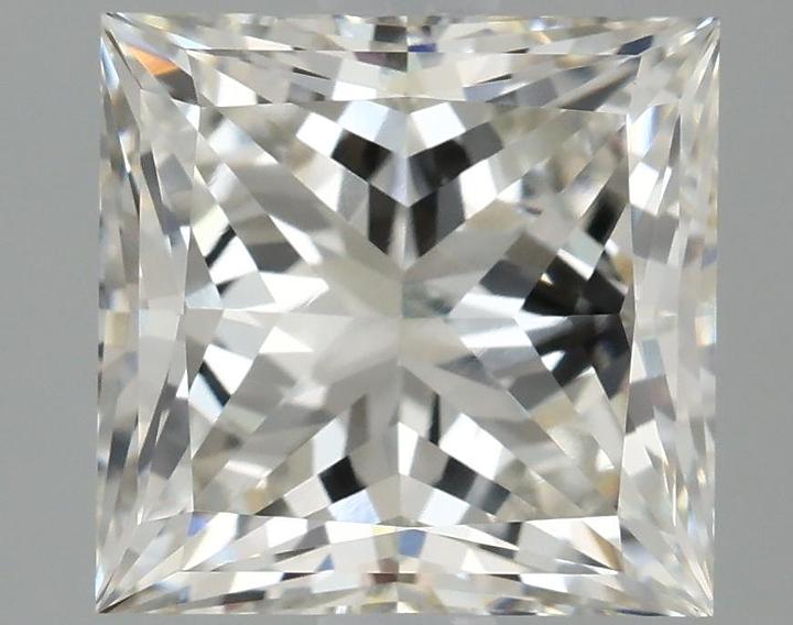 2.55 Carat Princess Shaped Ideal Cut VVS2 IGI Certified Lab Grown Diamond