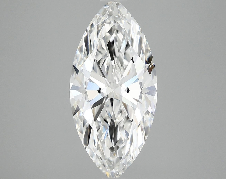 3.04 Carat Marquise Shaped Excellent Cut VVS2 IGI Certified Lab Grown Diamond