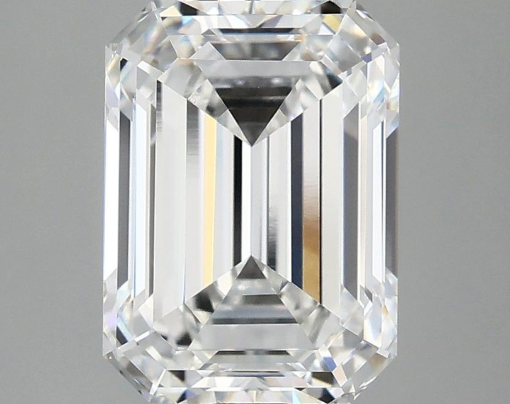 3.08 Carat Emerald Shaped Excellent Cut VVS2 IGI Certified Lab Grown Diamond