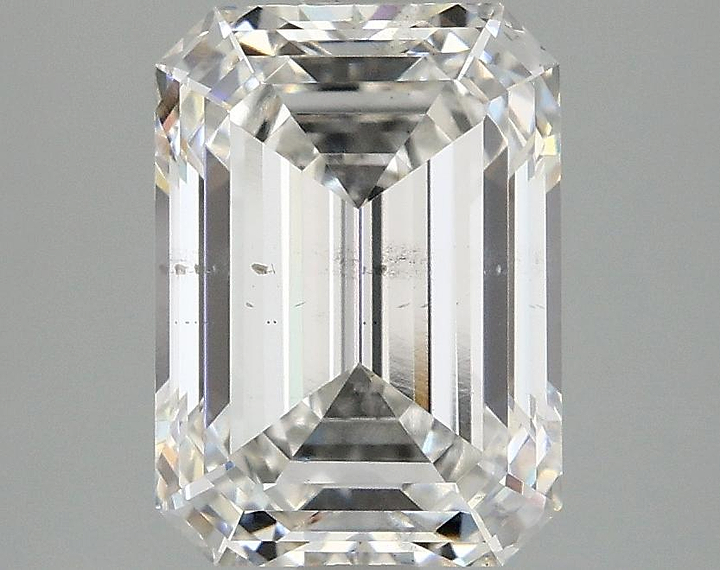 3.08 Carat Emerald Shaped Excellent Cut SI1 IGI Certified Lab Grown Diamond