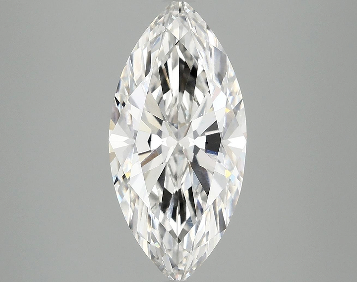 3.01 Carat Marquise Shaped Excellent Cut VVS2 IGI Certified Lab Grown Diamond