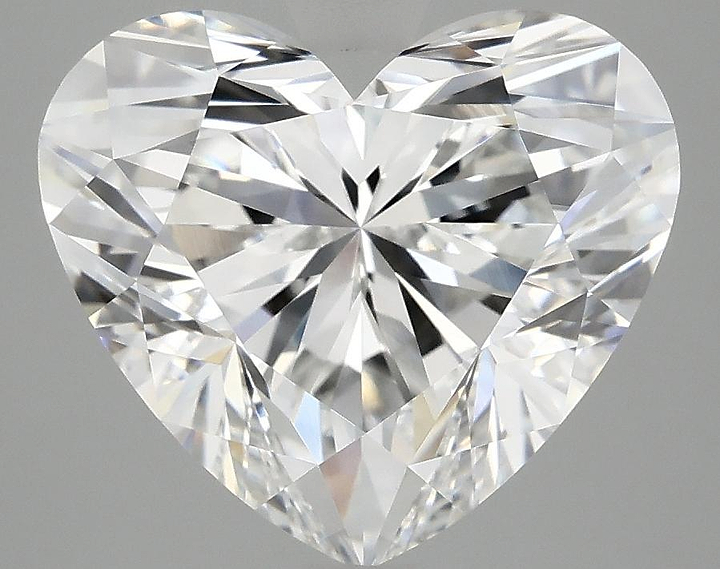 5.03 Carat Heart Shaped Ideal Cut VVS2 IGI Certified Lab Grown Diamond