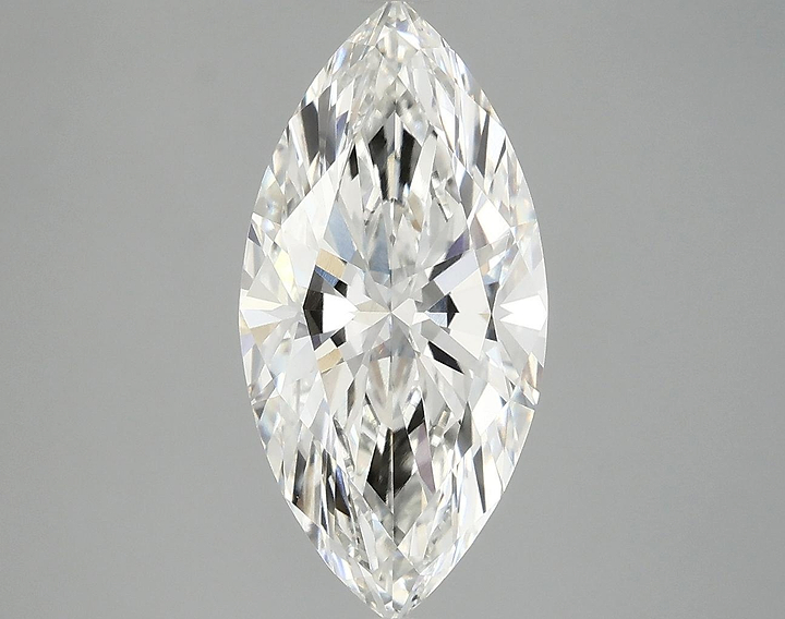 3.07 Carat Marquise Shaped Ideal Cut VVS2 IGI Certified Lab Grown Diamond
