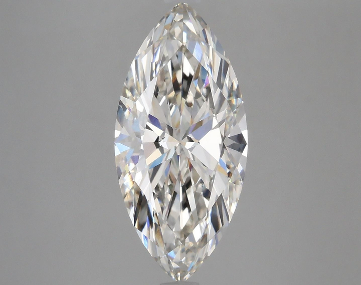 3.69 Carat Marquise Shaped Excellent Cut VVS2 IGI Certified Lab Grown Diamond