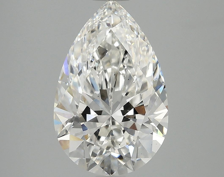 3.08 Carat Pear Shaped Ideal Cut VS2 IGI Certified Lab Grown Diamond