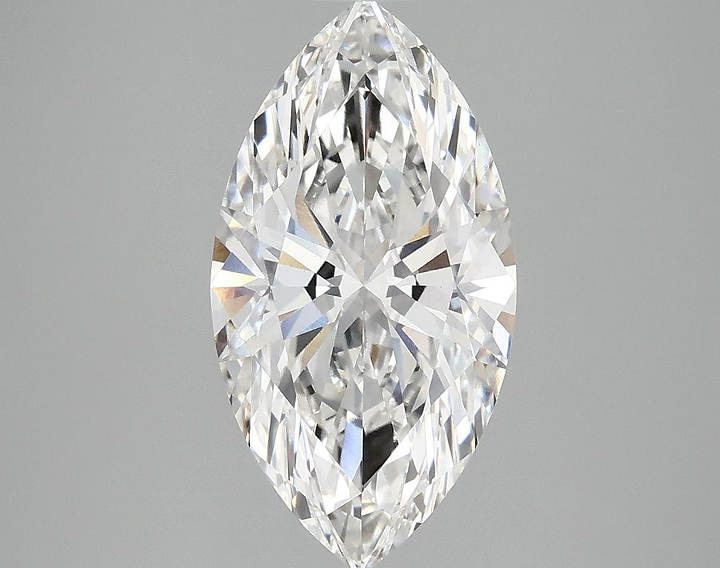 3.06 Carat Marquise Shaped Excellent Cut VVS2 IGI Certified Lab Grown Diamond