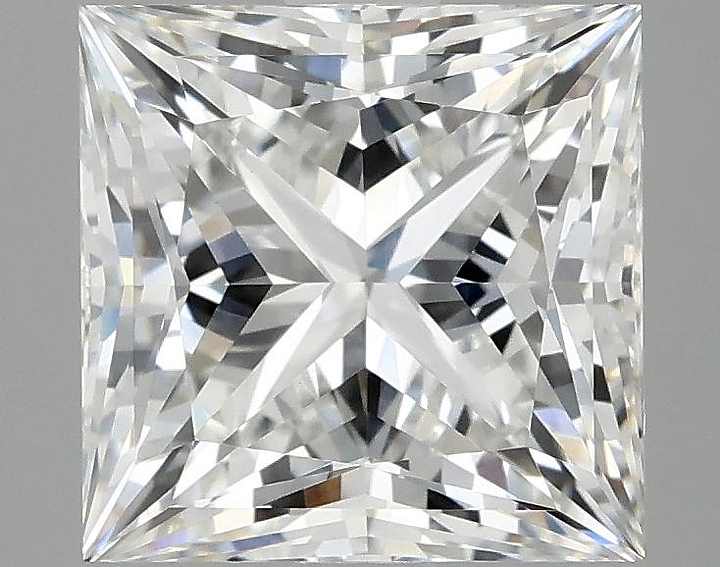 2.92 Carat Princess Shaped Ideal Cut VVS2 IGI Certified Lab Grown Diamond