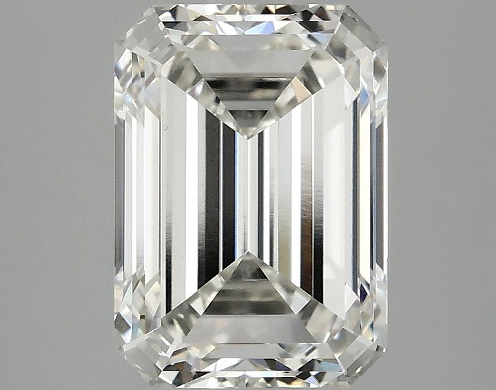3.08 Carat Emerald Shaped Ideal Cut VVS2 IGI Certified Lab Grown Diamond
