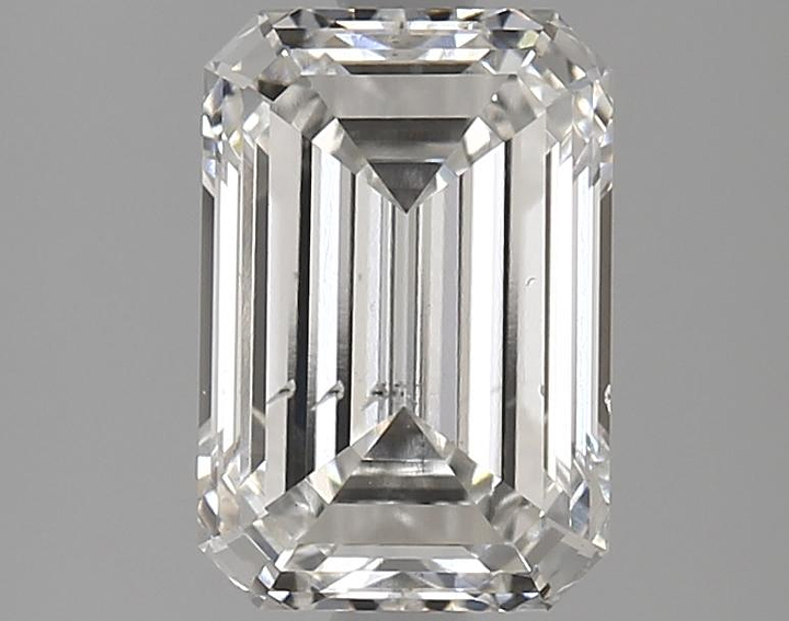 2.37 Carat Emerald Shaped Ideal Cut SI1 IGI Certified Lab Grown Diamond