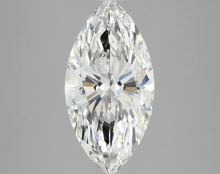 3.05 Carat Marquise Shaped Ideal Cut VVS2 IGI Certified Lab Grown Diamond