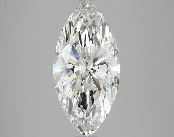 3.04 Carat Marquise Shaped Excellent Cut VVS2 IGI Certified Lab Grown Diamond