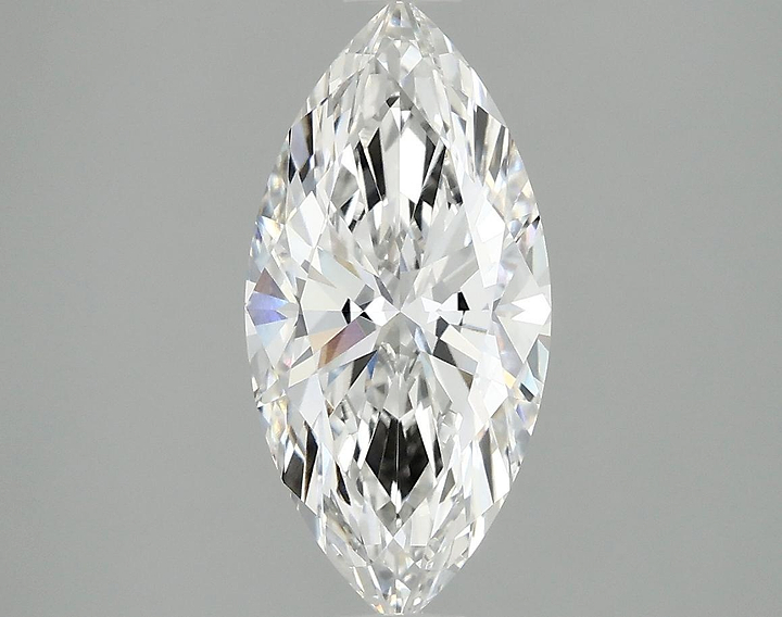 2.03 Carat Marquise Shaped Excellent Cut VVS2 IGI Certified Lab Grown Diamond