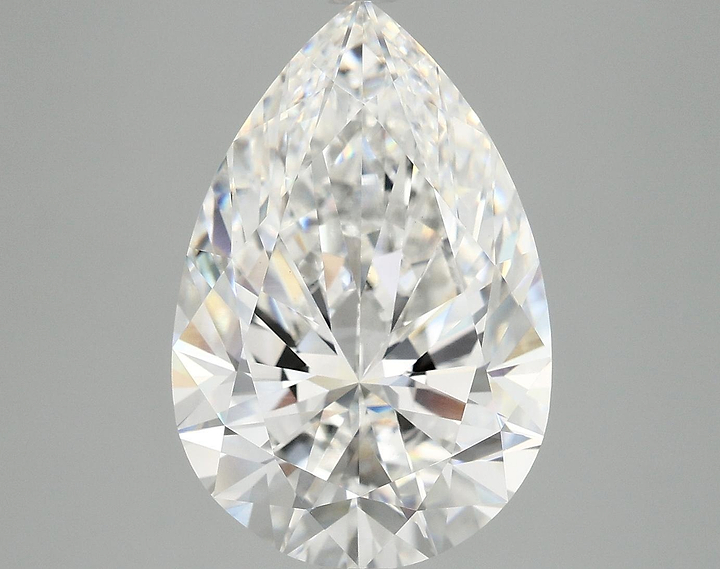6.13 Carat Pear Shaped Excellent Cut VVS2 IGI Certified Lab Grown Diamond