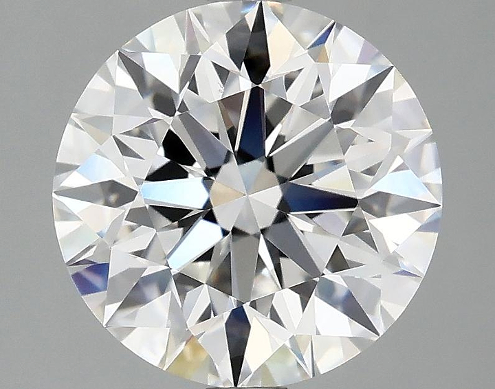 3.07 Carat Round Shaped Excellent Cut VVS2 IGI Certified Lab Grown Diamond