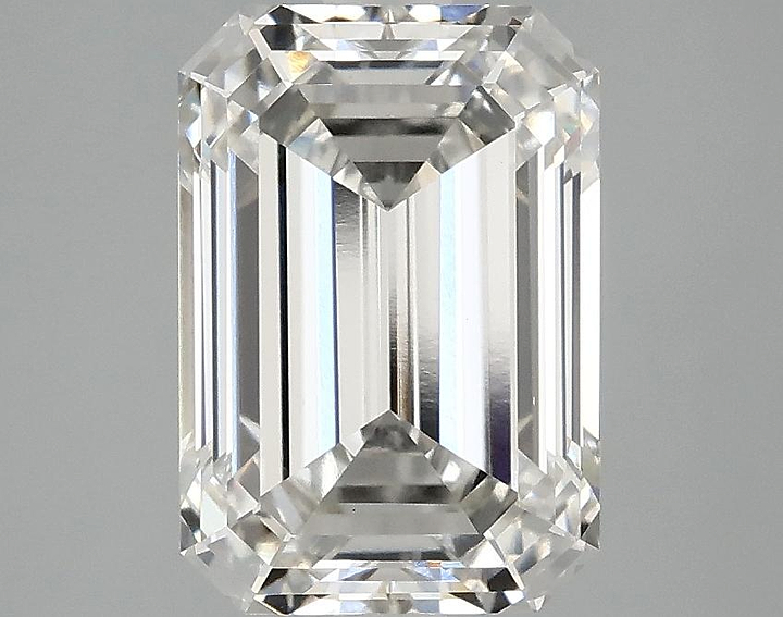 3.05 Carat Emerald Shaped Ideal Cut VVS2 IGI Certified Lab Grown Diamond
