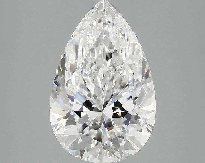 3.05 Carat Pear Shaped Ideal Cut VVS2 IGI Certified Lab Grown Diamond