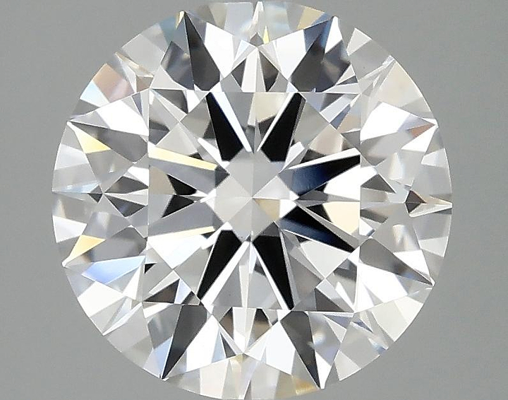 3.05 Carat Round Shaped Ideal Cut VVS2 IGI Certified Lab Grown Diamond