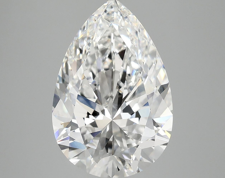 5.51 Carat Pear Shaped Excellent Cut VVS2 IGI Certified Lab Grown Diamond