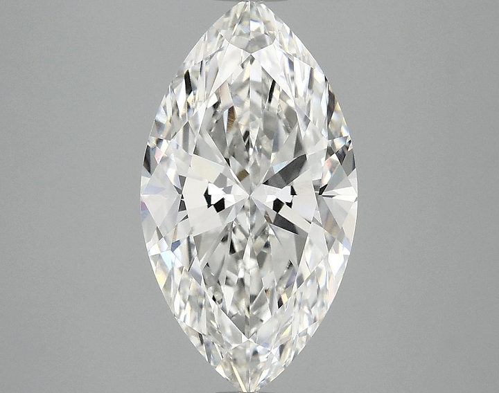 3.09 Carat Marquise Shaped Excellent Cut VVS2 IGI Certified Lab Grown Diamond