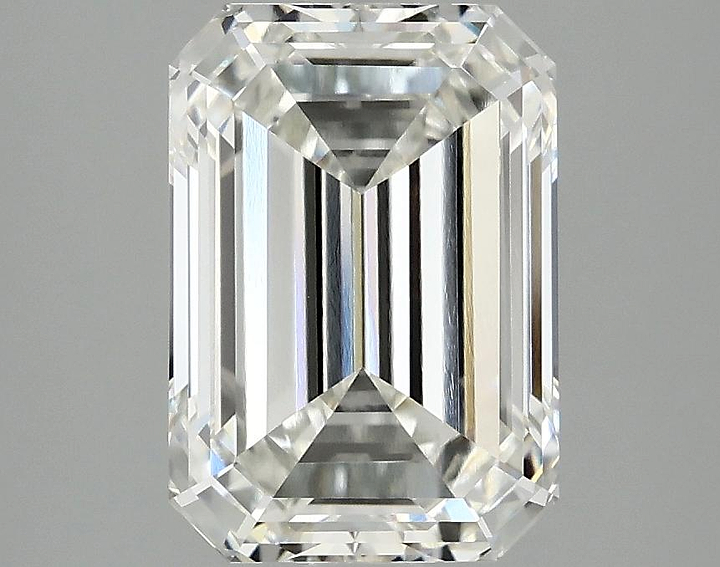 3.02 Carat Emerald Shaped Ideal Cut VVS1 IGI Certified Lab Grown Diamond