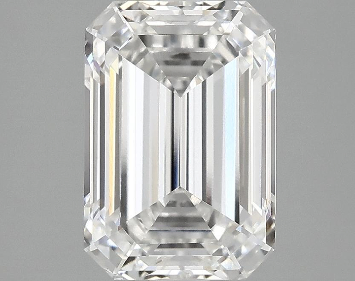 3.02 Carat Emerald Shaped Ideal Cut VVS2 IGI Certified Lab Grown Diamond
