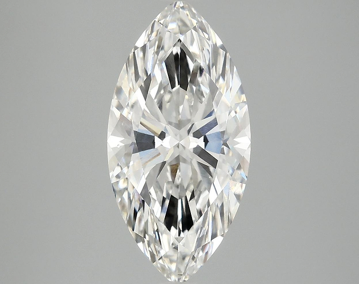 3.08 Carat Marquise Shaped Ideal Cut VVS2 IGI Certified Lab Grown Diamond