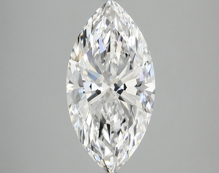 3.09 Carat Marquise Shaped Ideal Cut VVS2 IGI Certified Lab Grown Diamond