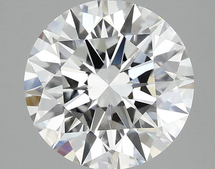 3.08 Carat Round Shaped Ideal Cut VVS2 IGI Certified Lab Grown Diamond
