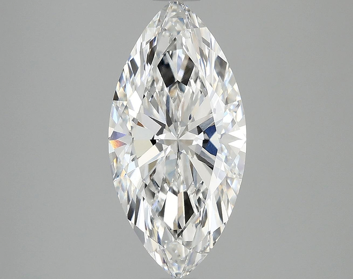 3.05 Carat Marquise Shaped Excellent Cut VVS2 IGI Certified Lab Grown Diamond