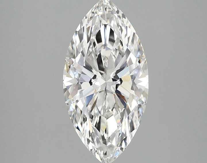 2.1 Carat Marquise Shaped Ideal Cut VVS2 IGI Certified Lab Grown Diamond