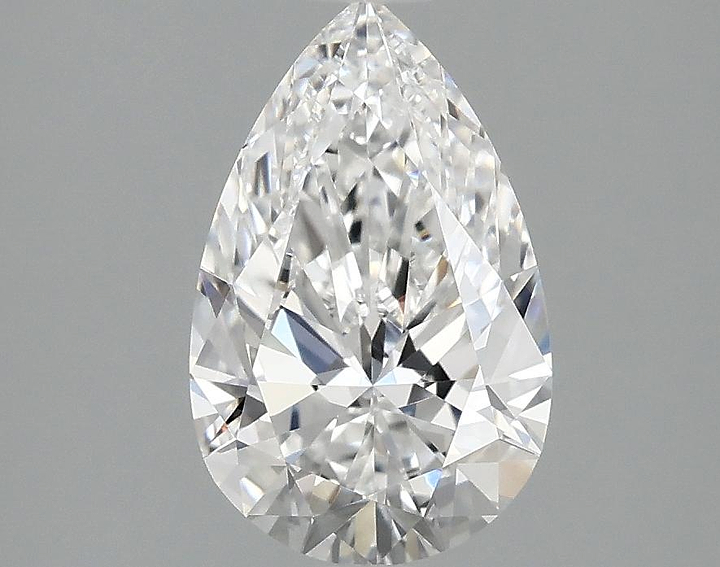 1.55 Carat Pear Shaped Ideal Cut VVS2 IGI Certified Lab Grown Diamond